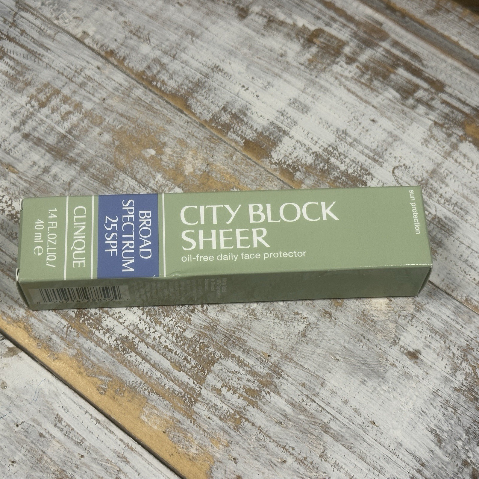 Clinique City Block Sheer SPF 25 1.4 oz / 40 ml FULL size NEW in box