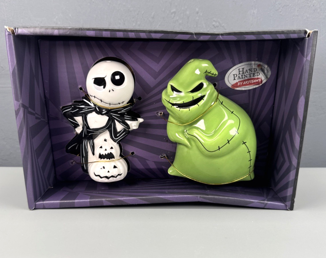Nightmare Before Christmas Jack & Oogie Boogie Salt & Pepper Shakers Halloween