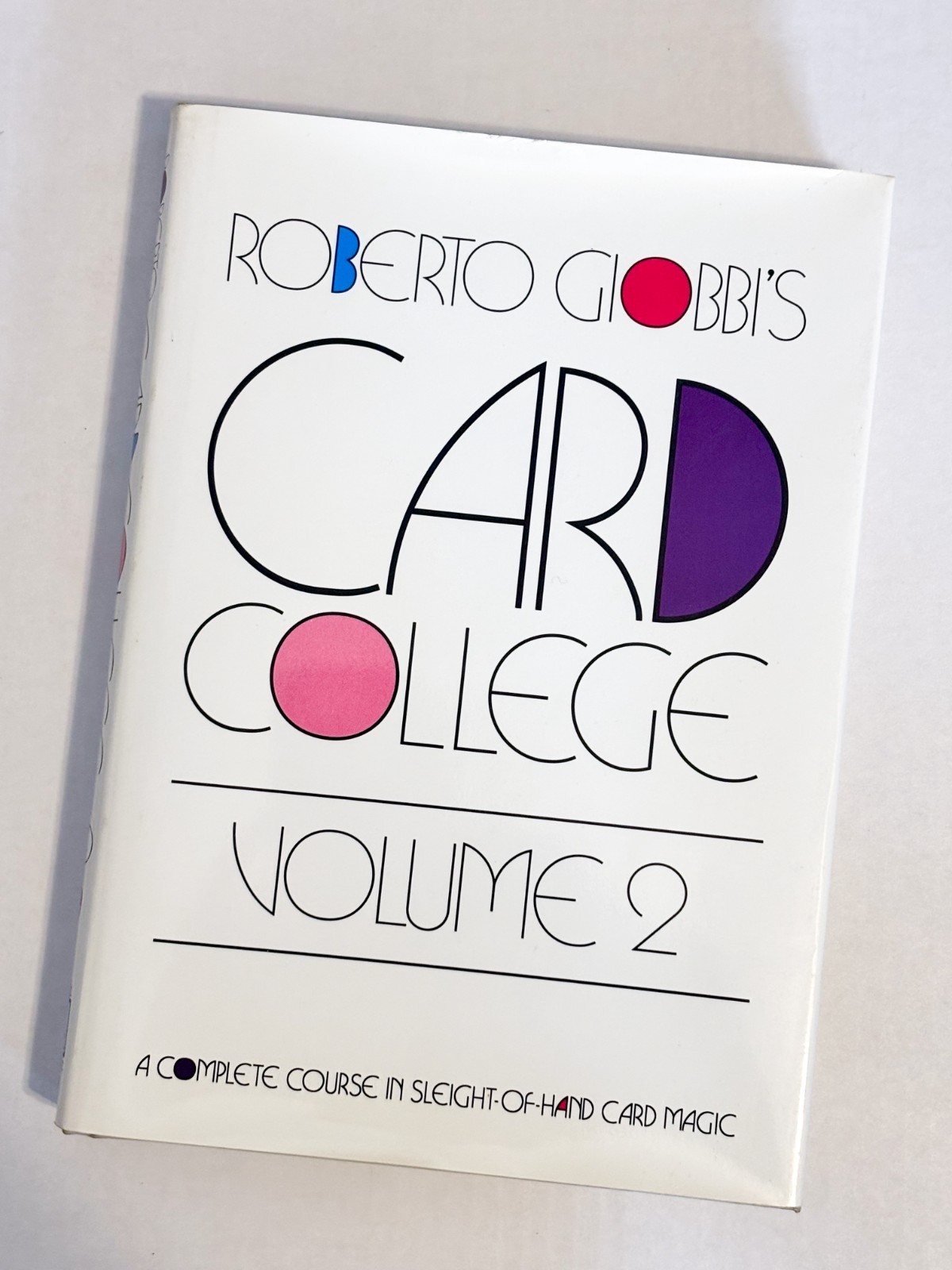 Roberto Giobbi Card College Volume 2 Hard Back - Excellent Condition
