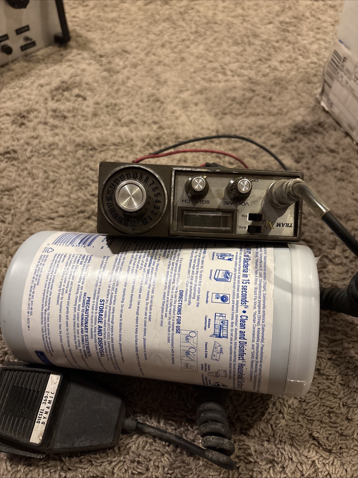 TRAM XL ~CLASSIC 23 CHANNEL  CB TRANSCEIVER RADIO w/ MIC