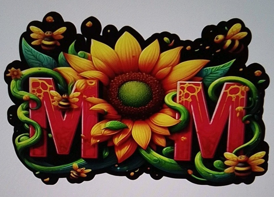 Iron On Heat Transfer Decal On 8.5x11 Sheet