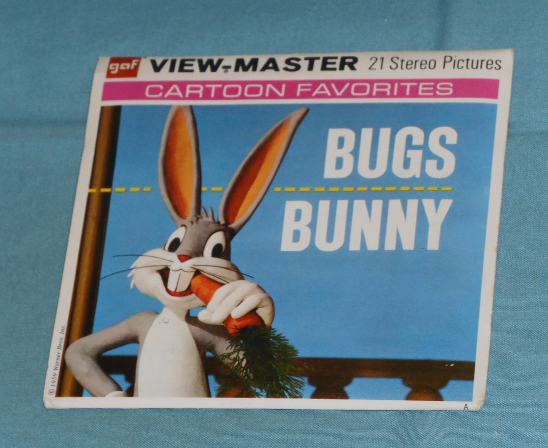 vintage BUGS BUNNY VIEW-MASTER REELS packet with booklet FREE SHIP