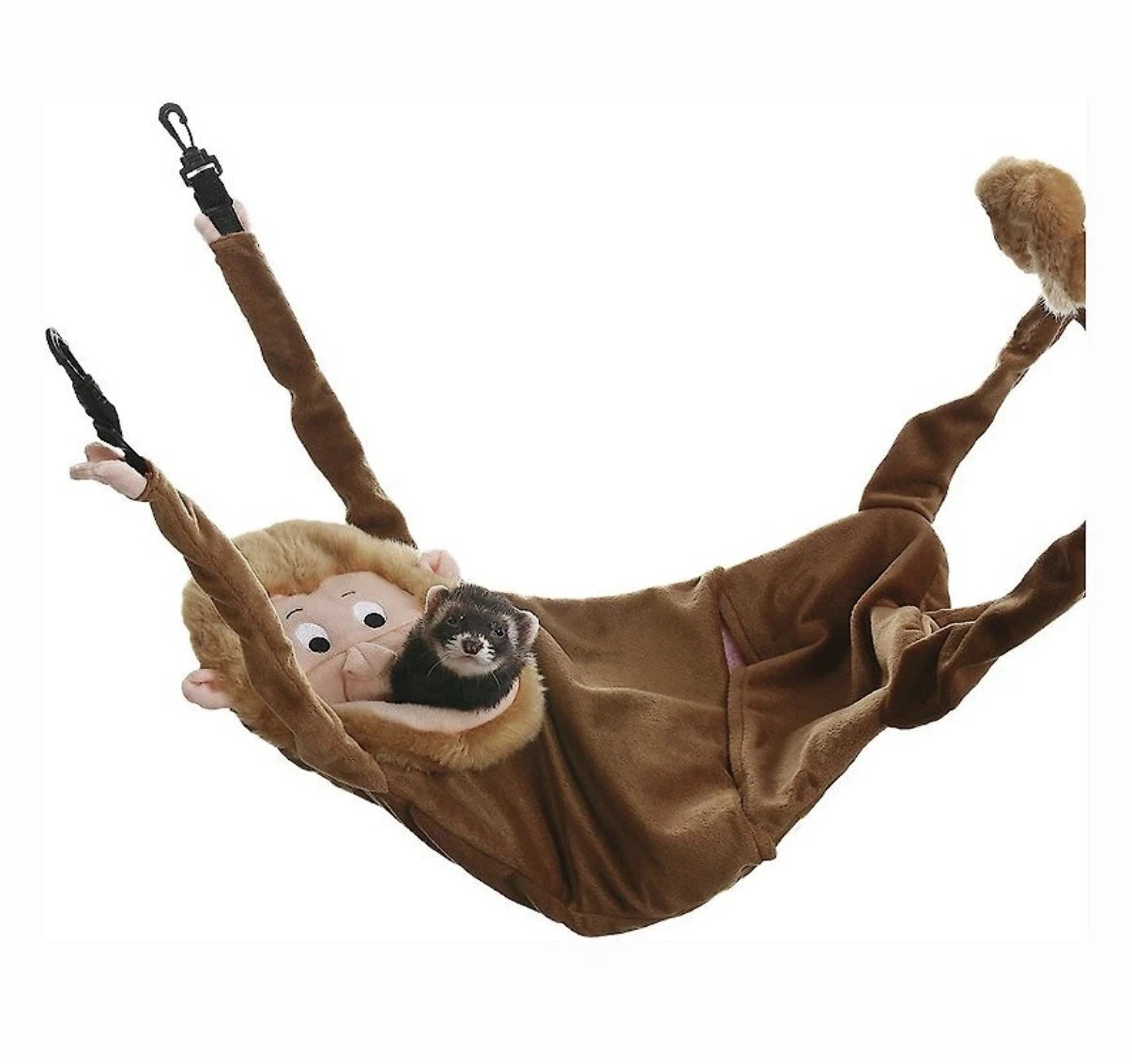 Marshall Hanging Ferret Hammock, Monkey Design | 20" Long, 11" Wide