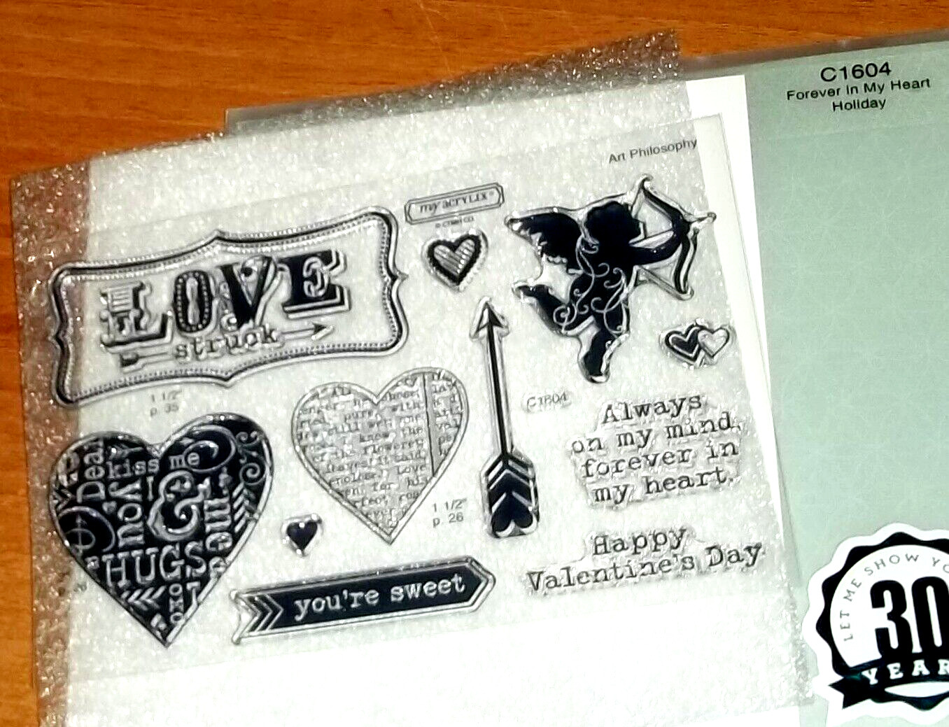 CTMH C1604 FOREVER IN MY HEART ~ CUPID, Always in my mind..., LOVE struck, sweet