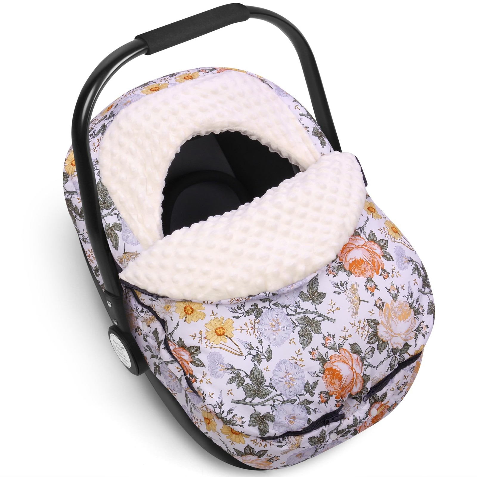 Winter Baby Car Seat Cover, Blanket-Style Winter Car Seat Canopy for Babies, ...