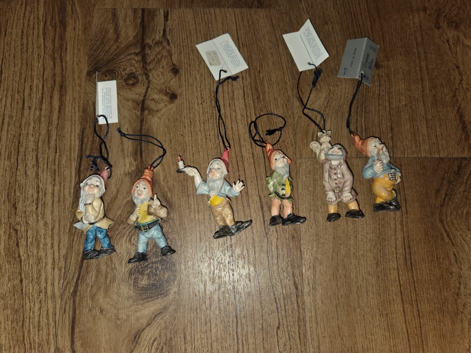 Vintage Fontaini Elves Gnomes Made In Italy Ornaments Christmas Decor