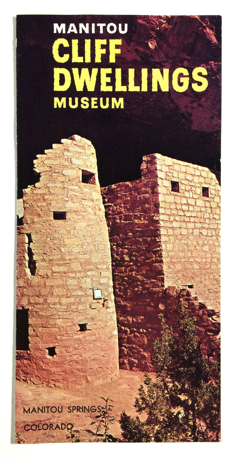 Vintage Travel Brochure Manitou Cliff Dwellings Museum Colorado