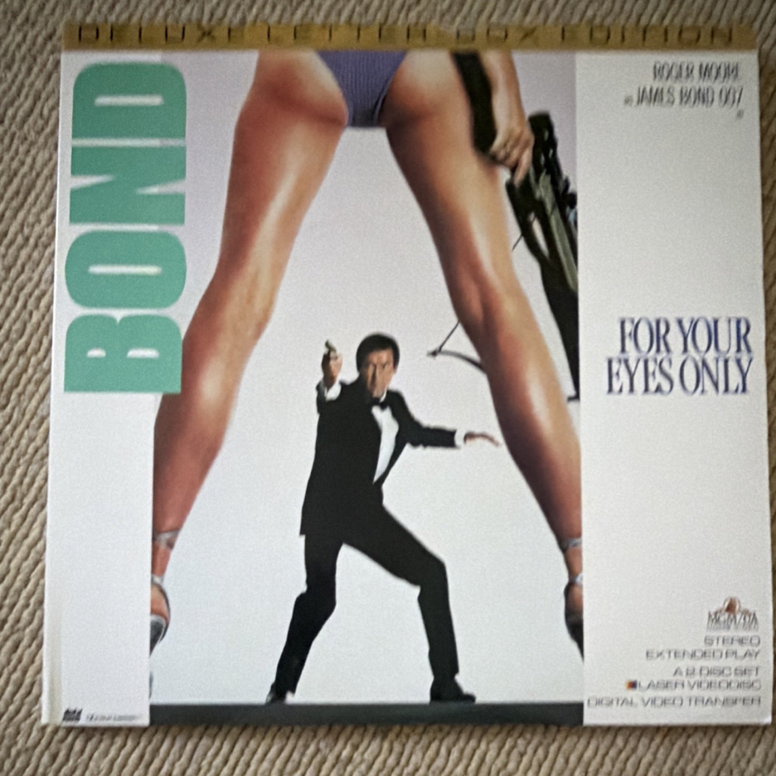 For Your Eyes Only LaserDisc Deluxe Edition Roger Moore 1981