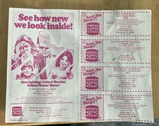 1985 Burger King Coupons x 4 From Waukegan IL Store