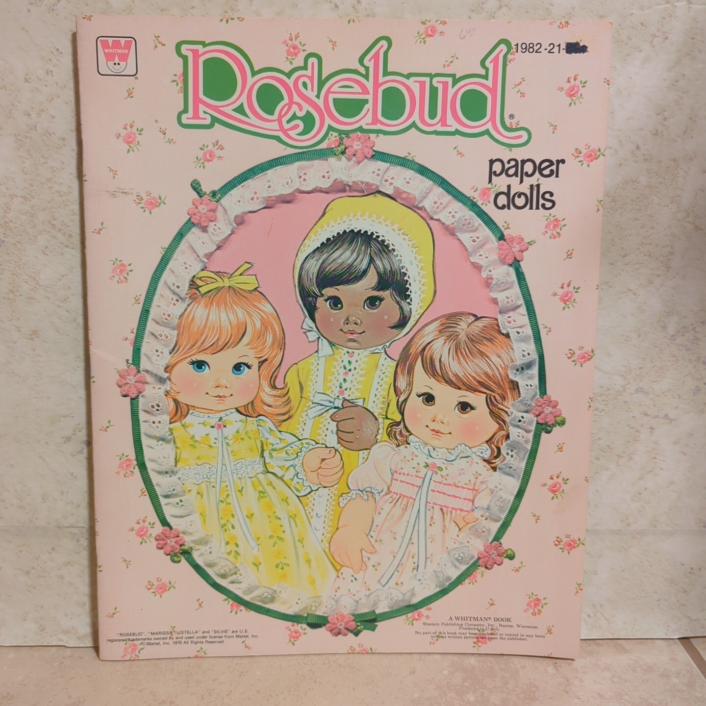 Vintage 1978 Whitman Rosebud Paper Dolls Marissa Stella Silvie Uncut