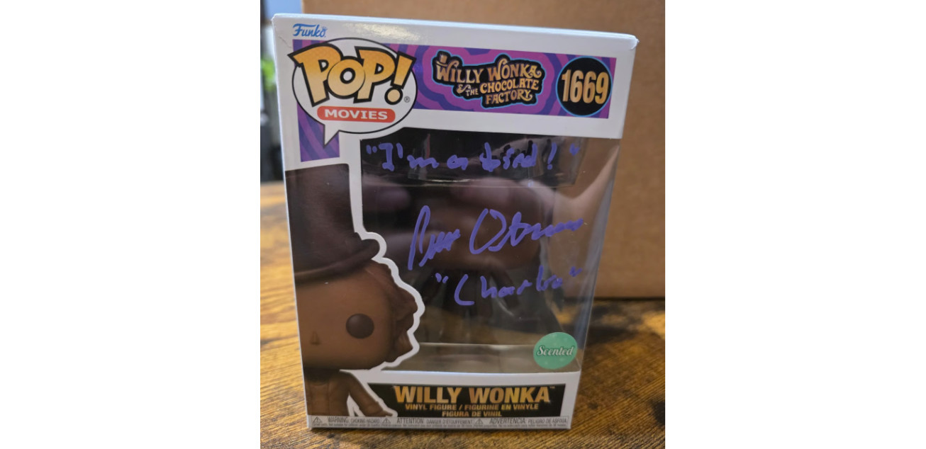 Peter Ostrum Signed Auto Quoted Funko Pop #1669 Charlie Bucket Willy Wonka