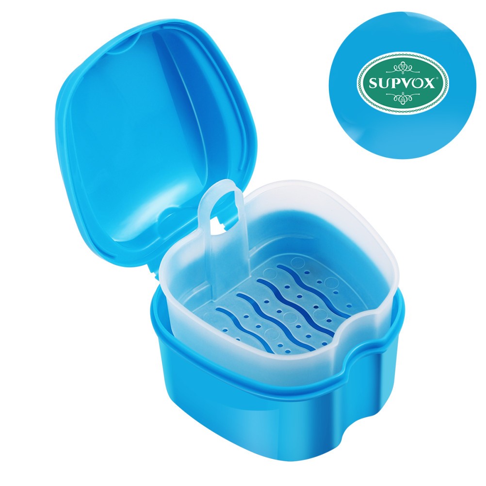 Retainer Boxes Storage Denture Holder Case for Soaking Dental Container