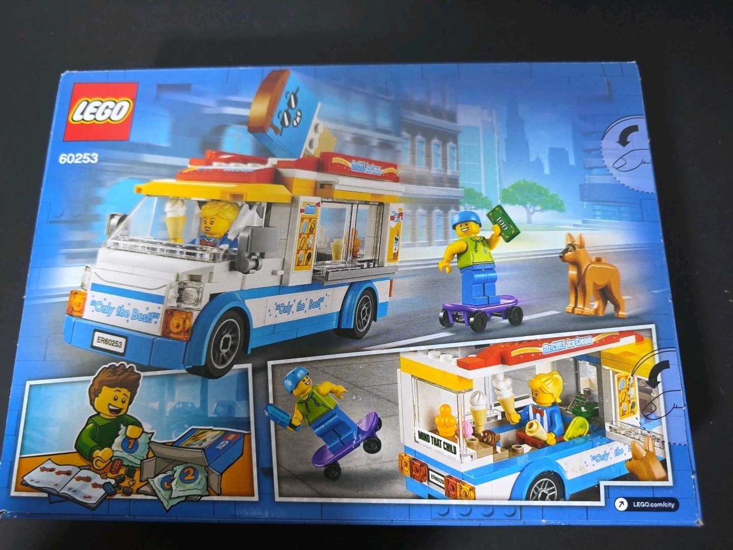 LEGO City: Ice-Cream Truck (60253) New Sealed 5+ 200 Pcs 2 Figs Dog Figure