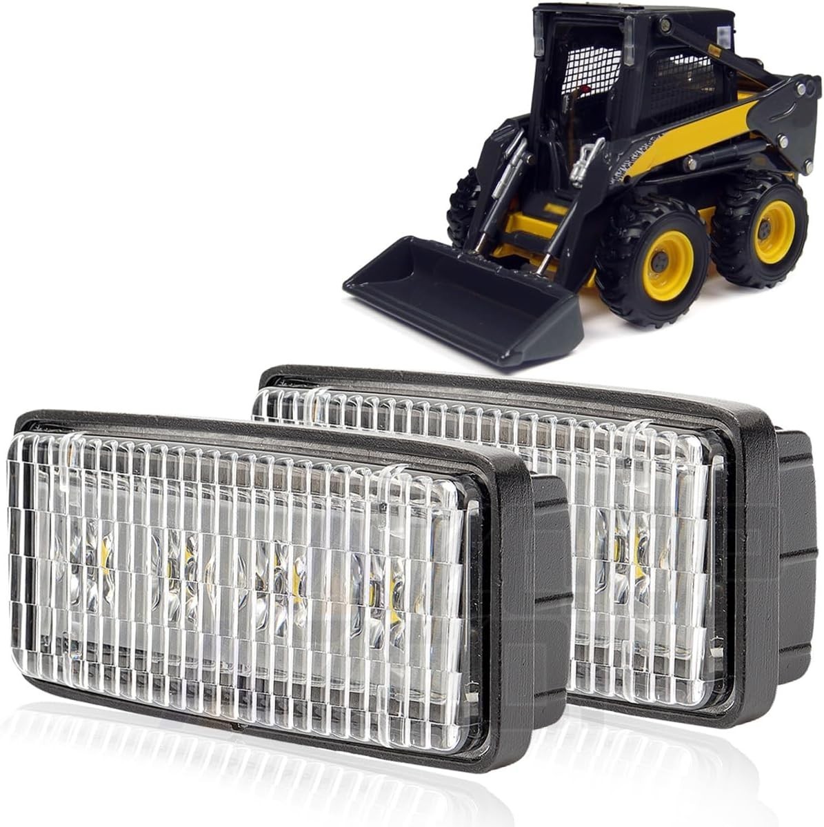 LED Work Headlight 20W 6000K for Ford New Holland Skid Steer Replacement 9829523