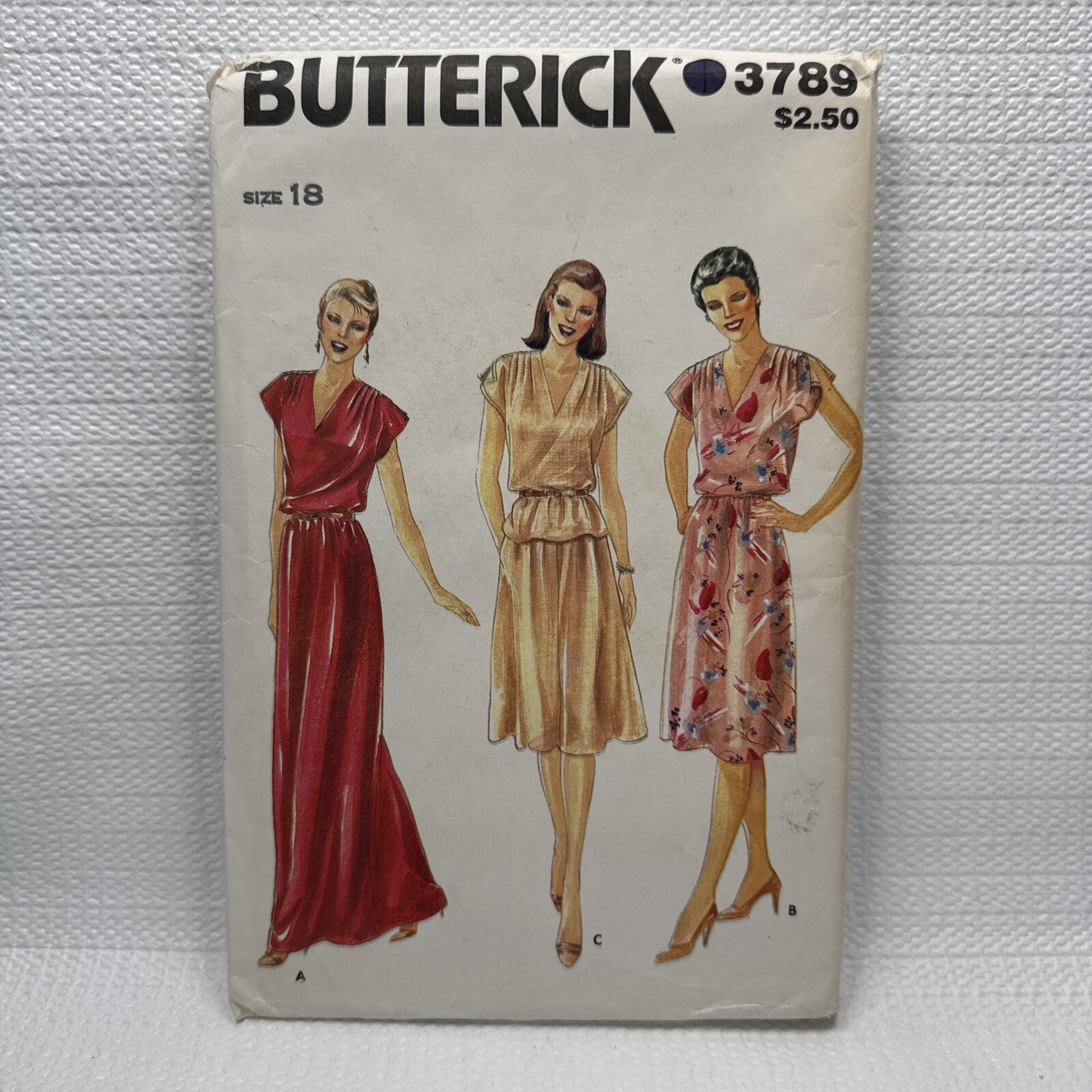 Butterick 3789 Misses Dress Skirt Blouse Pattern 18 *Uncut