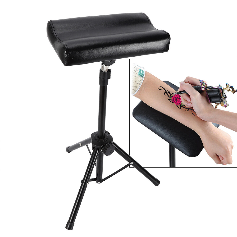 Portable Tattoo Arm Rest Leg Rest Tattoo Tripod Stand Chair Height Adjustable US