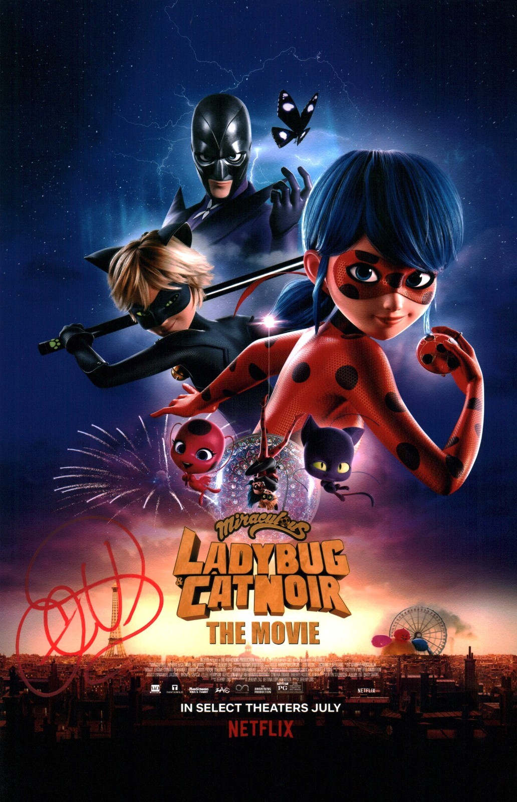 Cristina Vee Miraculous The Movie 11x17 Signed Photo Poster JSA Certified