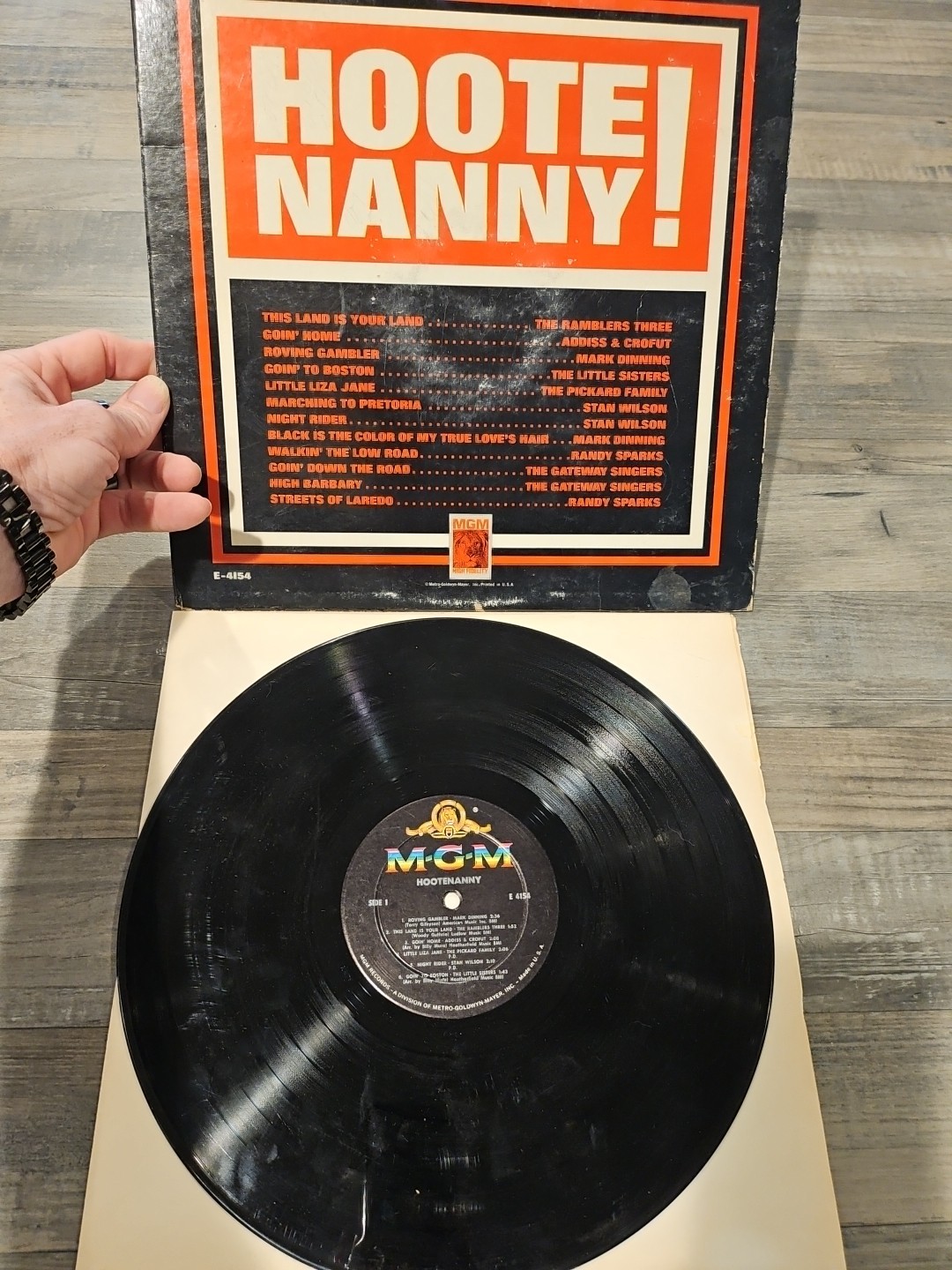 HOOTENANNY! Vinyl lp, E-4154, Untested, High Fidelity