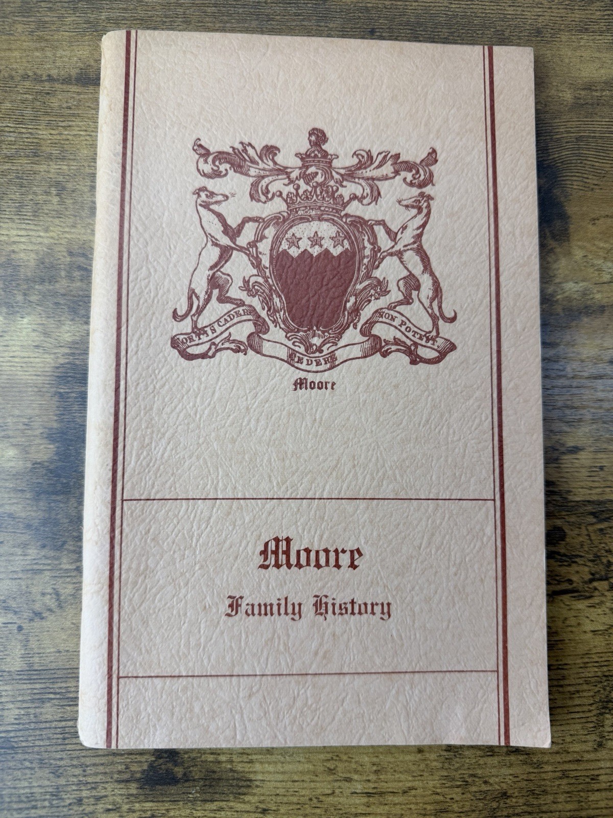 Moore Family History J. Montgomery Seaver 1972 Reprint of 1929 Genealogy Book