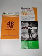 XBOX 360 Live Gold Trial Inserts - 14 days - 48 hrs - 2 days)