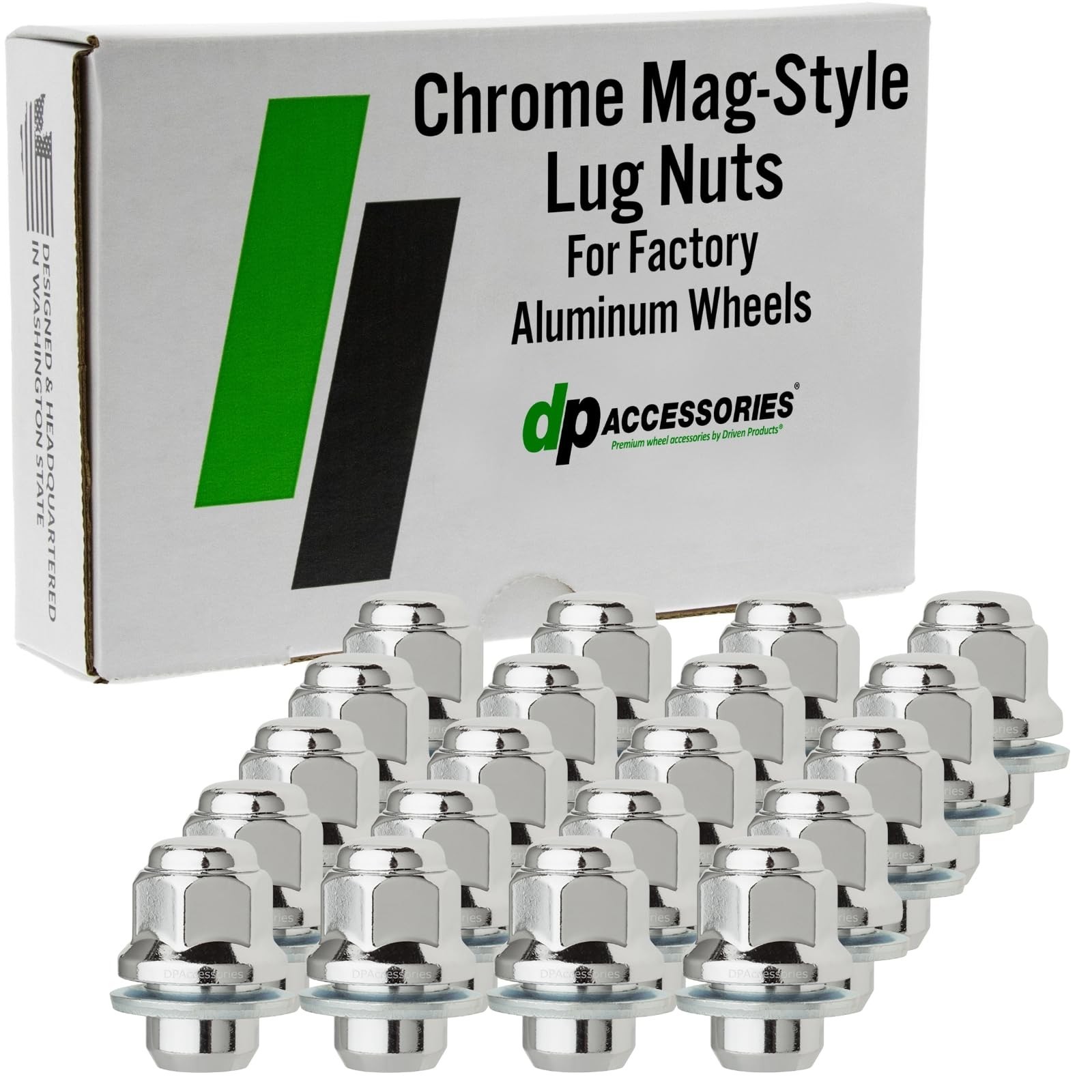 DPAccessories Lug Nuts Compatible with 2011-2020 Toyota Sienna | Chrome OEM S...