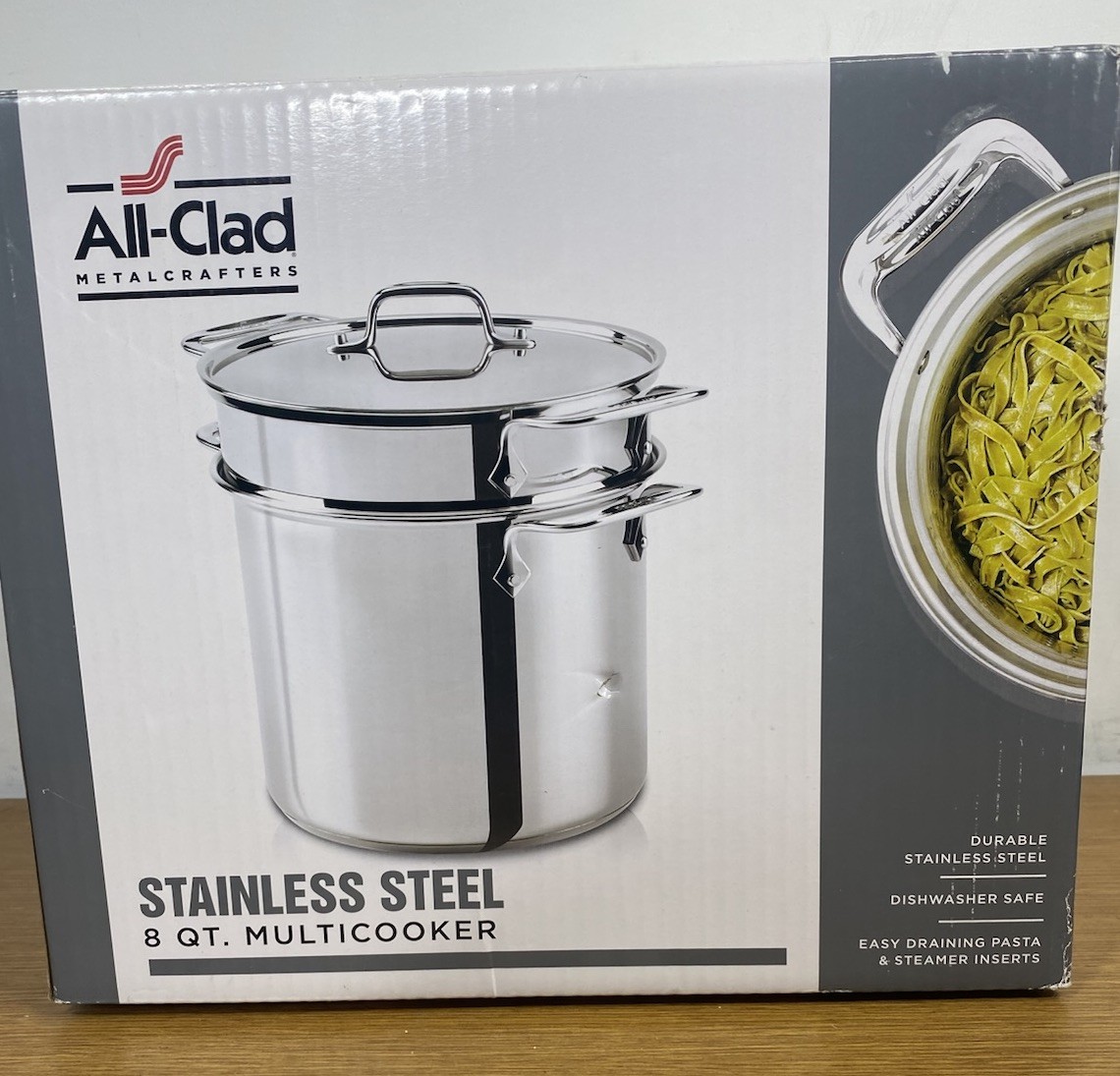 All-Clad Stainless Steel 8qt Multicooker-New in Box