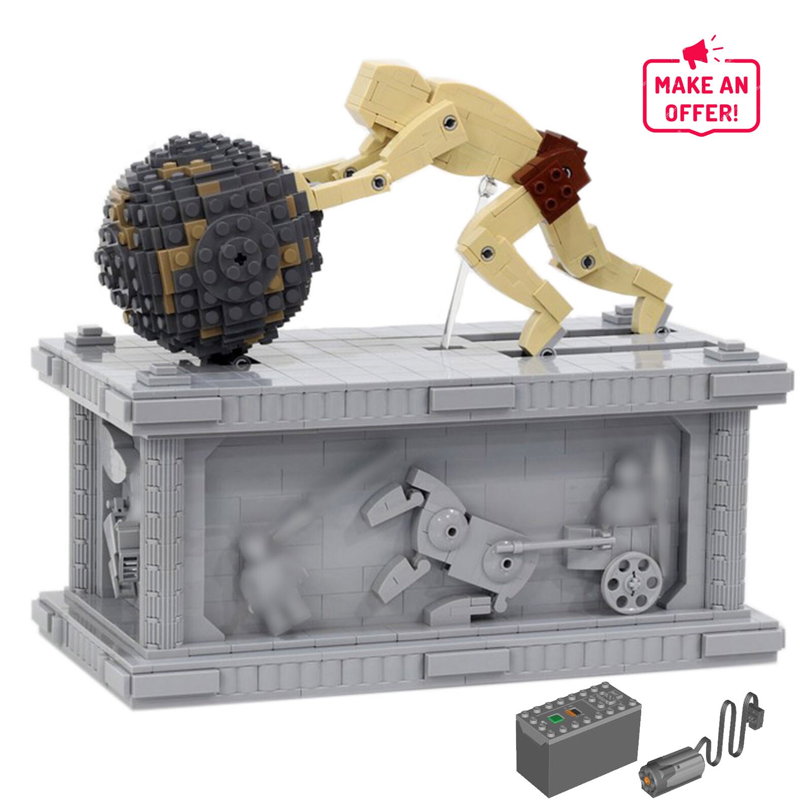 MOC-13424 Sisyphus Automata Motorized Sculpture 1222 Pieces with Motors