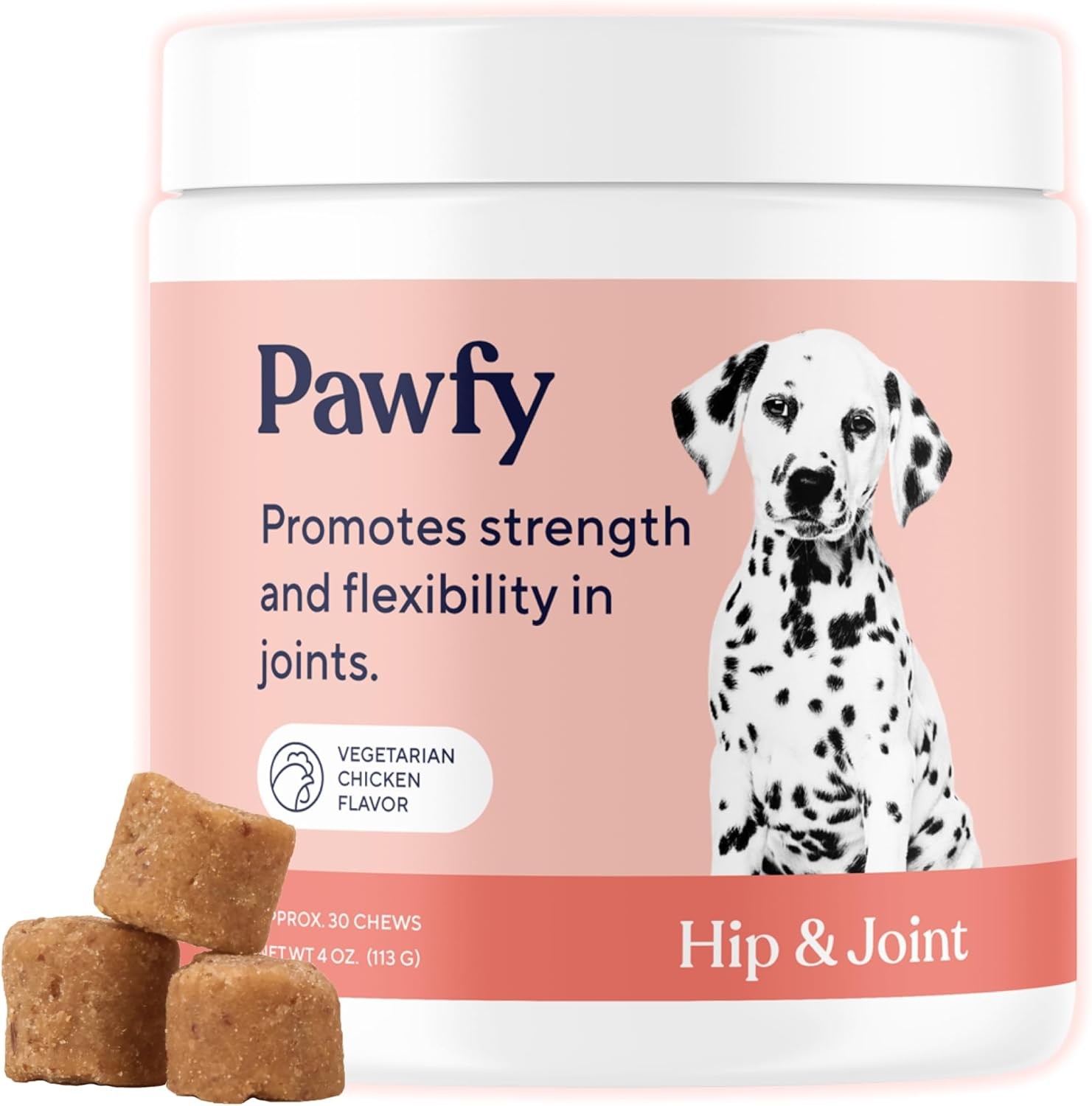 Pawfy Hip & Joint Supplement for Dogs with MSM & Vitamins | Glucosamine Chondroi