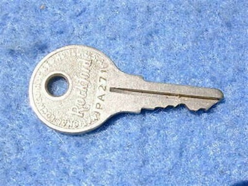 1936 Wurlitzer Simplex P12 P30 312 412 Cabinet Back Door Key Rockford PA271