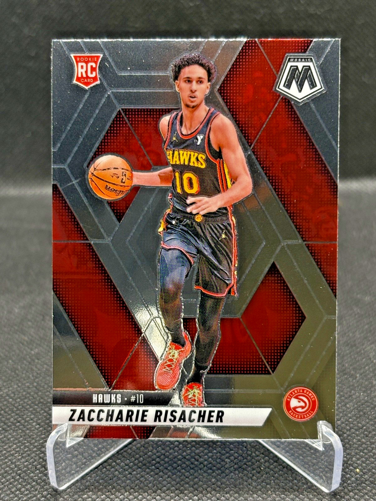 2024-25 Panini Mosaic #213 Zaccharie Risacher RC