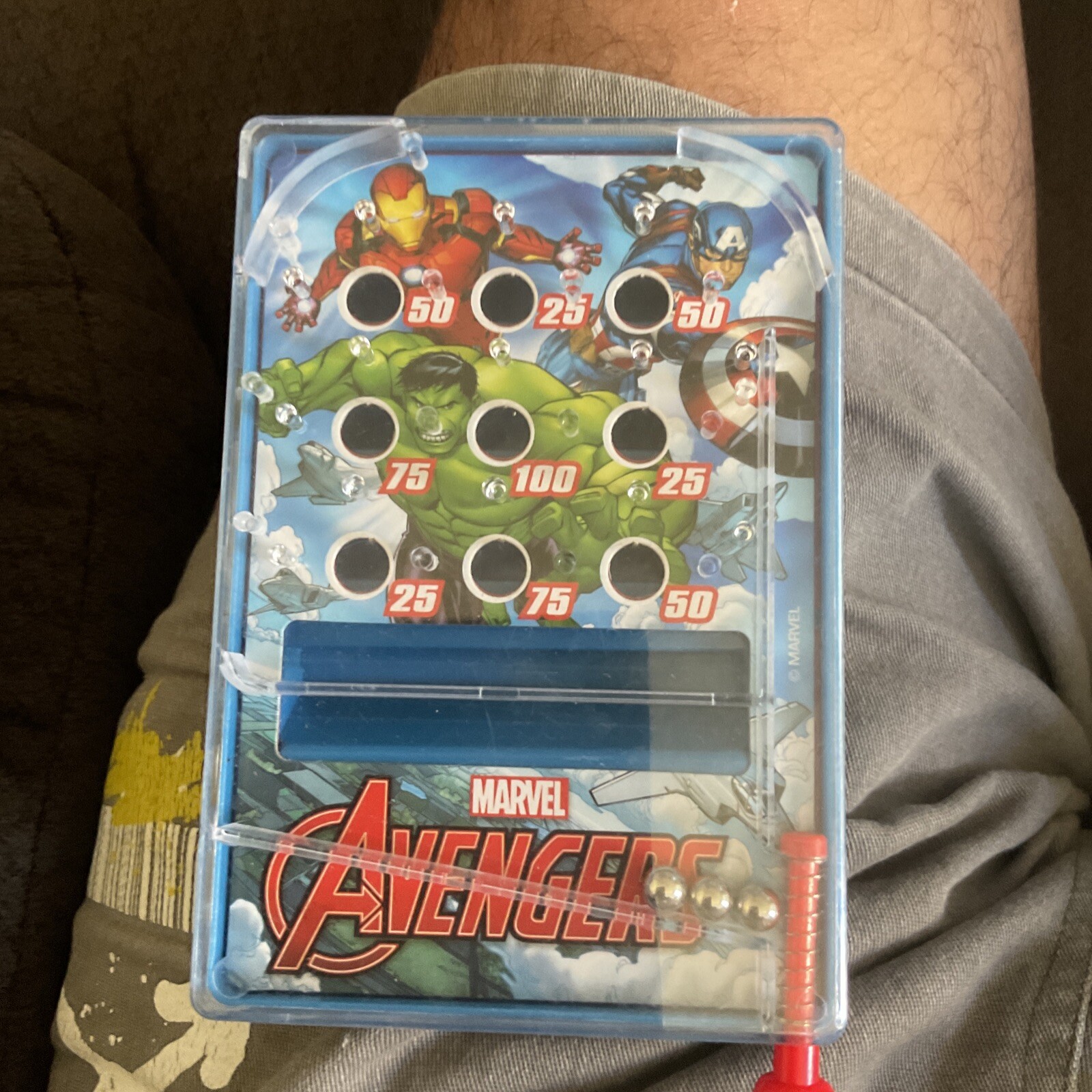 Marvel Avengers Pinball Toy Game 2pk Avengers And Spiderman - Great For Kids