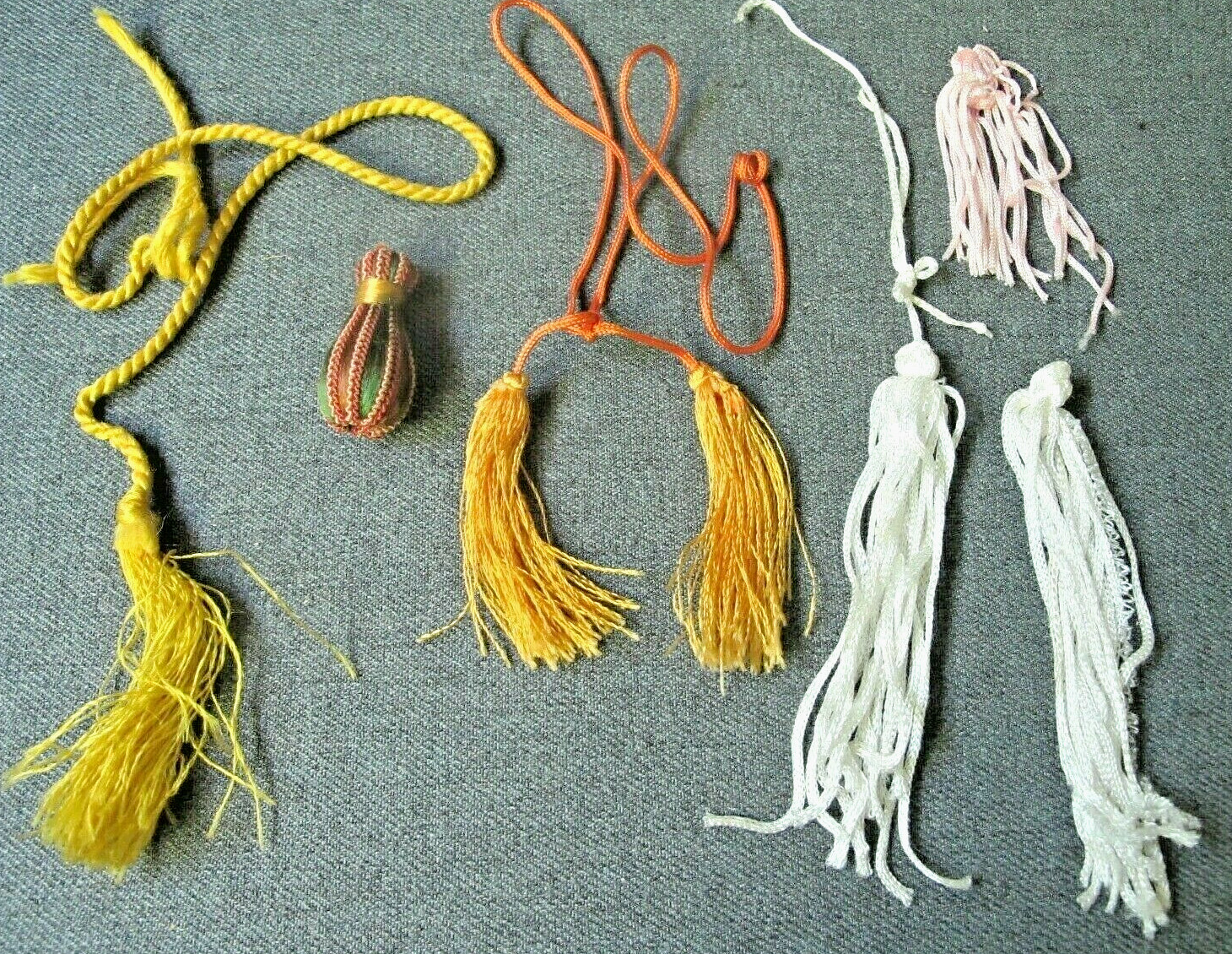 Vintage tassels & bobble for fans jewelry crafts  repurpose
