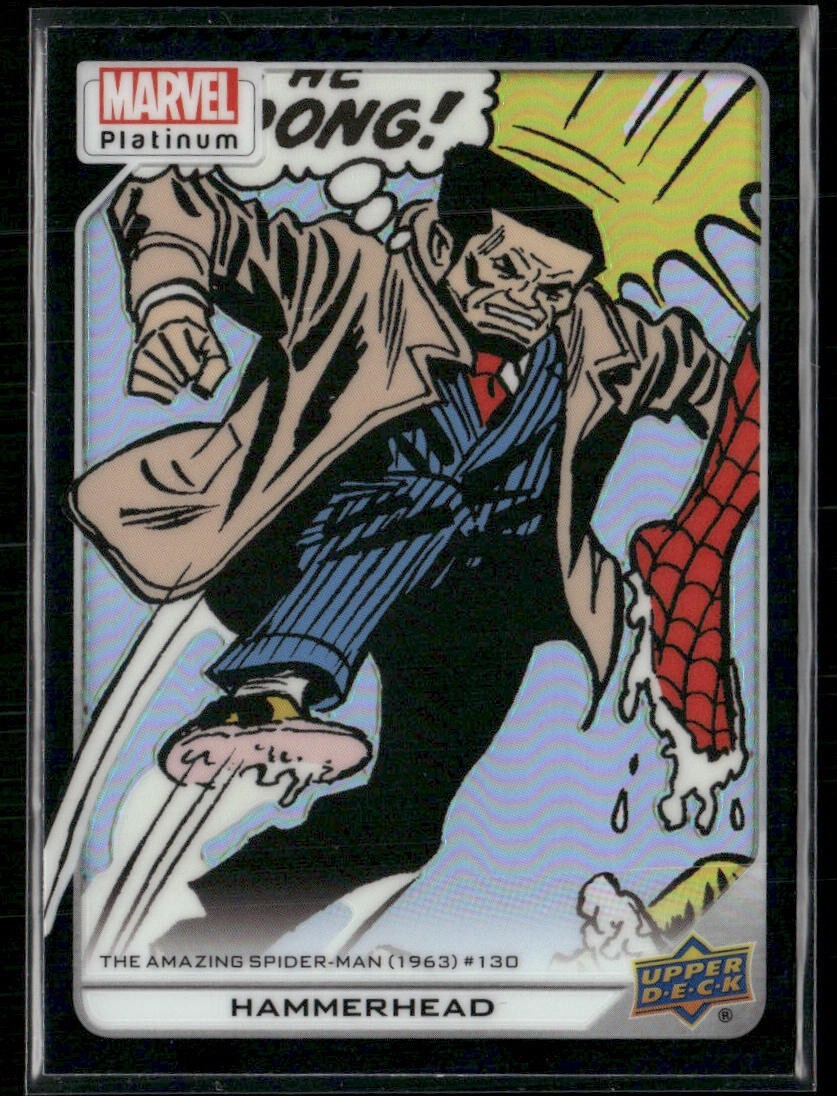 2023 Upper Deck Marvel Platinum Black Rainbow #132 - Hammerhead