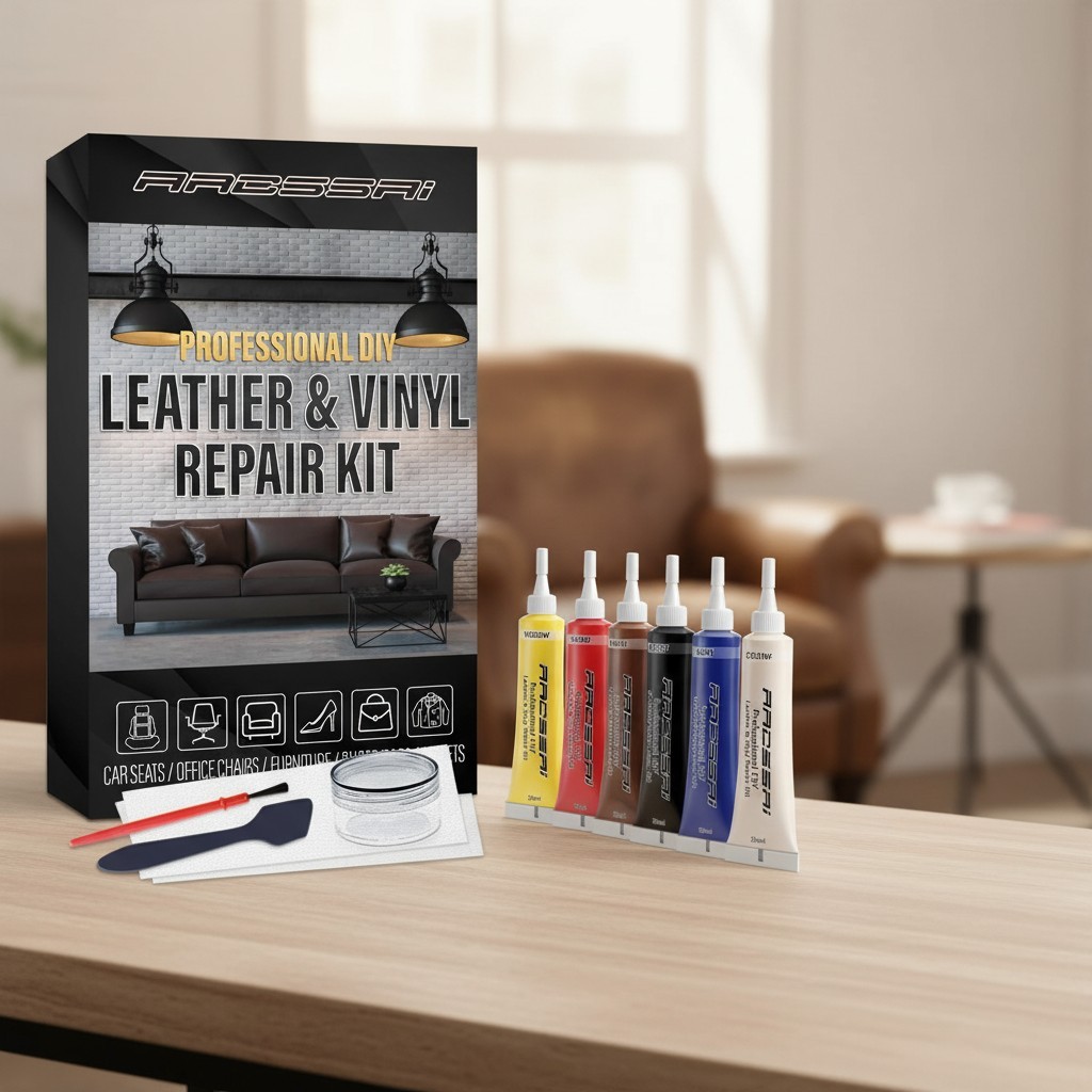 Ultimate Leather Repair Kit - Super Easy, Fast-Drying Solution for All Materials