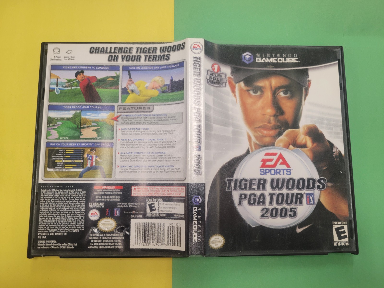 TIGER WOODS PGA TOUR 2005 FOR NINTENDO GAMECUBE Case Only 