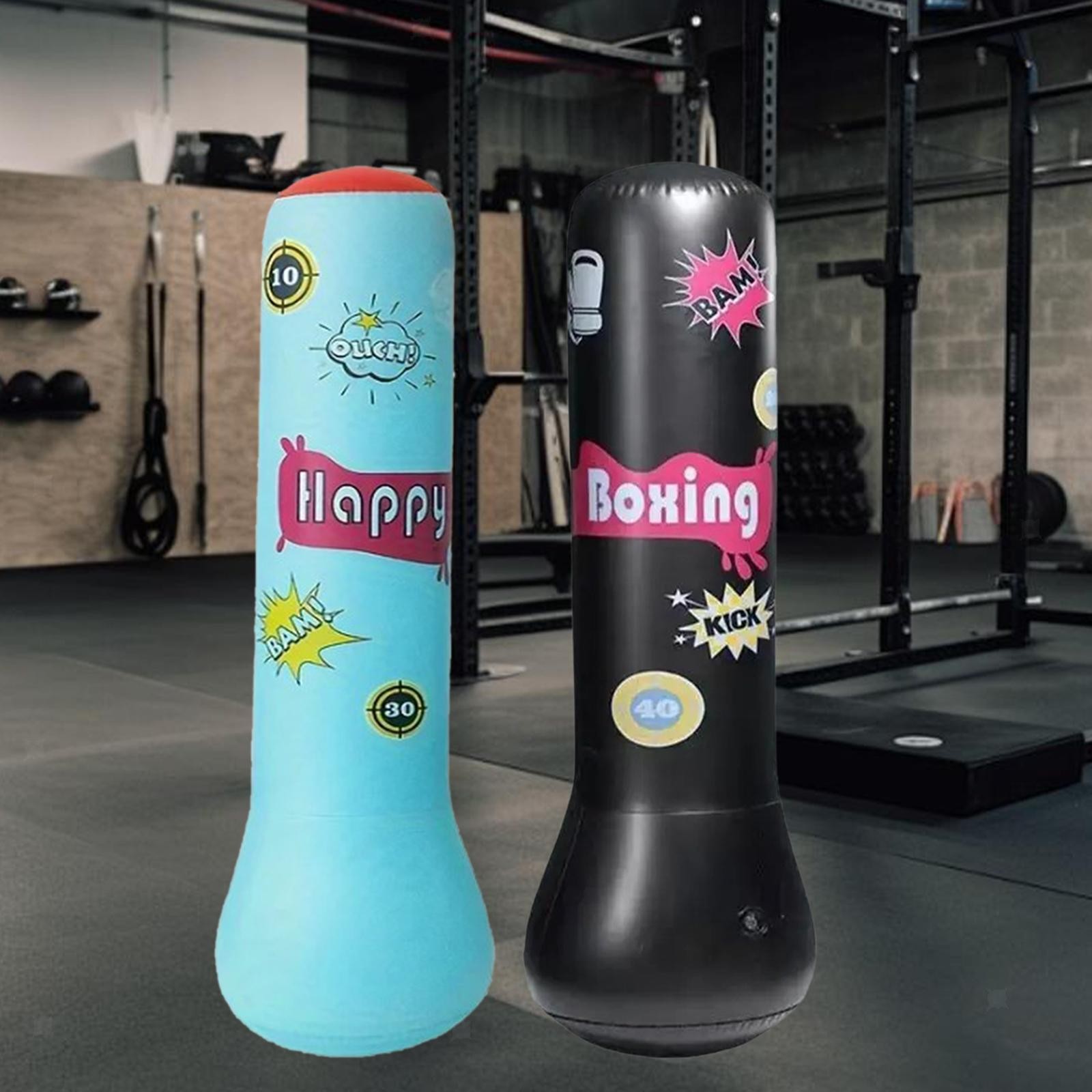 Inflatable Punching Bag Kicking Bag Karate Practicing Practical Boxing Training
