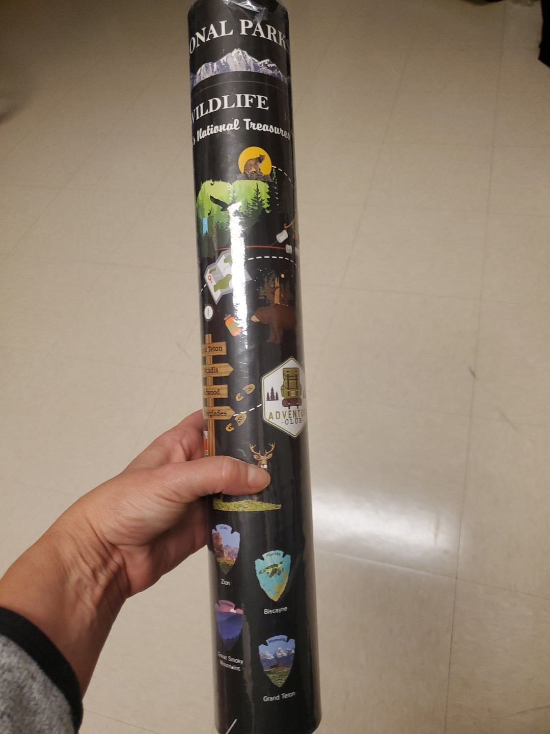 National Parks Scratch-Off Poster 63 Parks, Travel Gift Bucket List