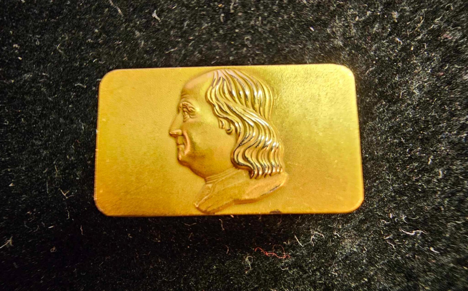 Cufflink/Pin? 10K gold The Benjamin Franklin Award L.F Hamrick "60- 1 Single-A12