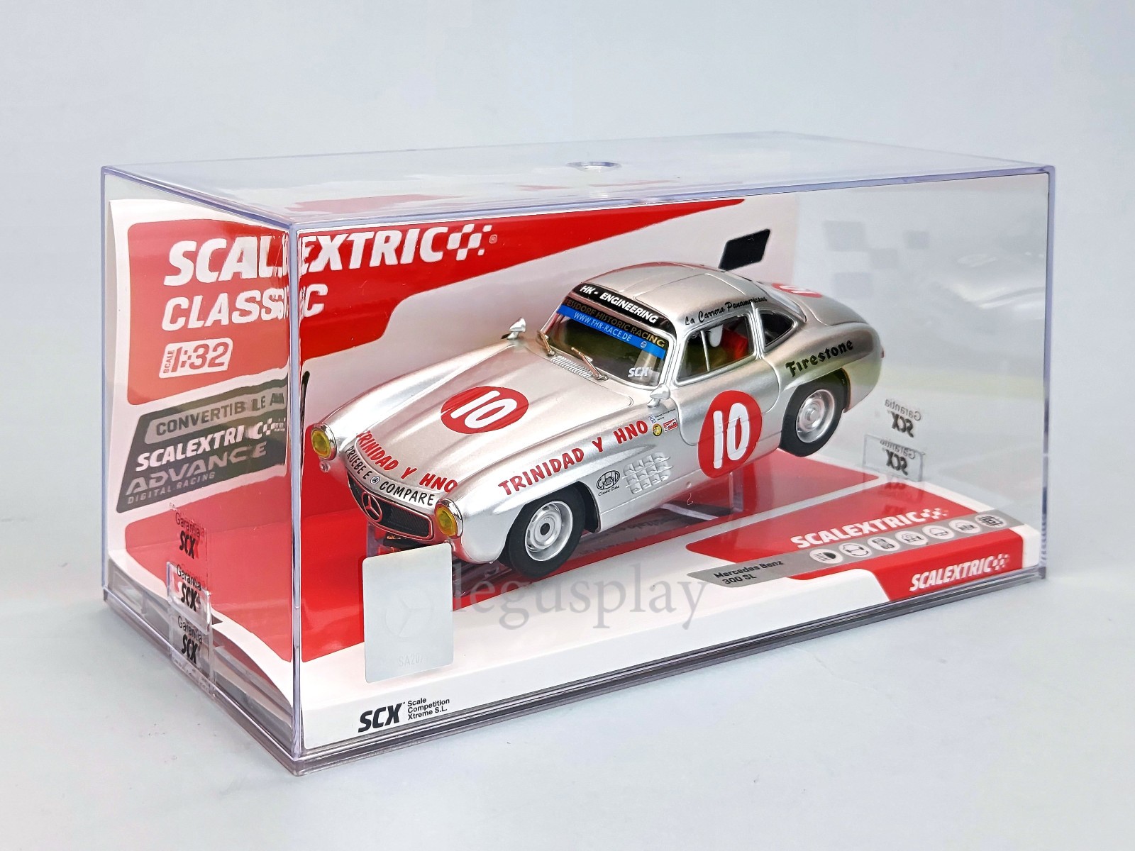 Scalextric U10557S300 - Mercedes-Benz 300 SL Coupe #10 Panamericana Slot Car