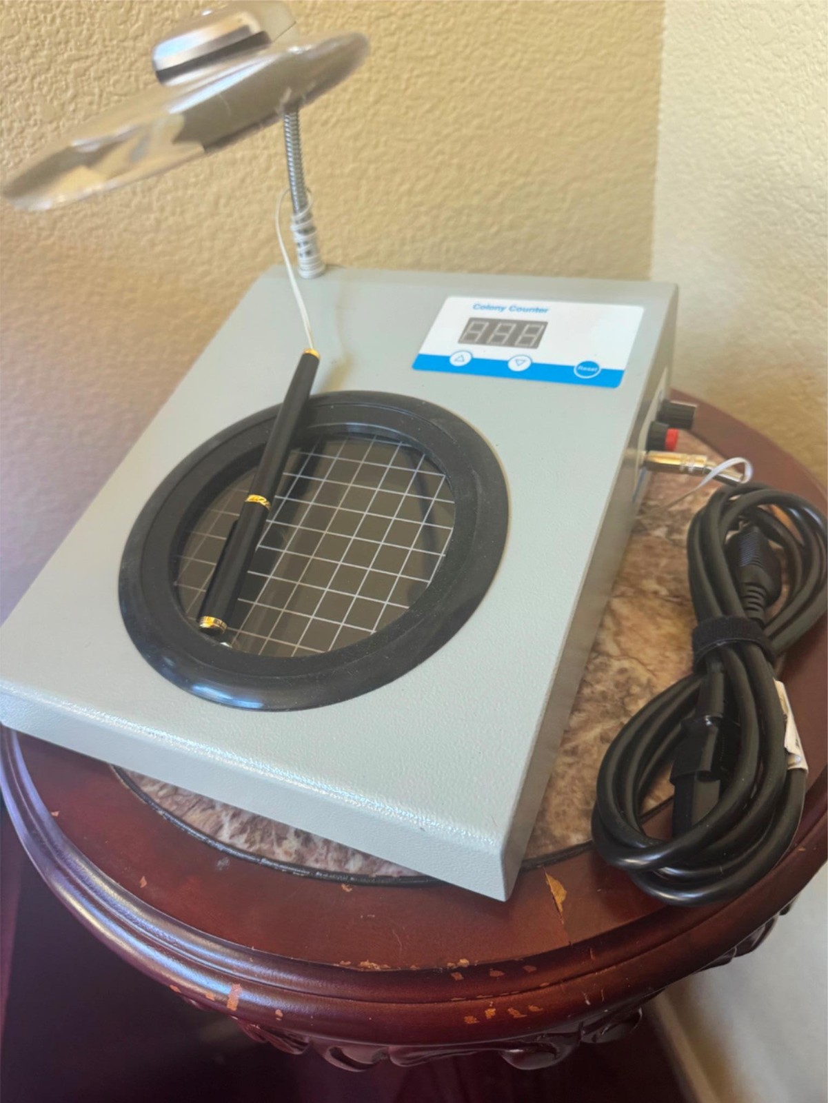 Microbial Bacterial Colony Counter J-2 Bacterial Quantity Counting Machine