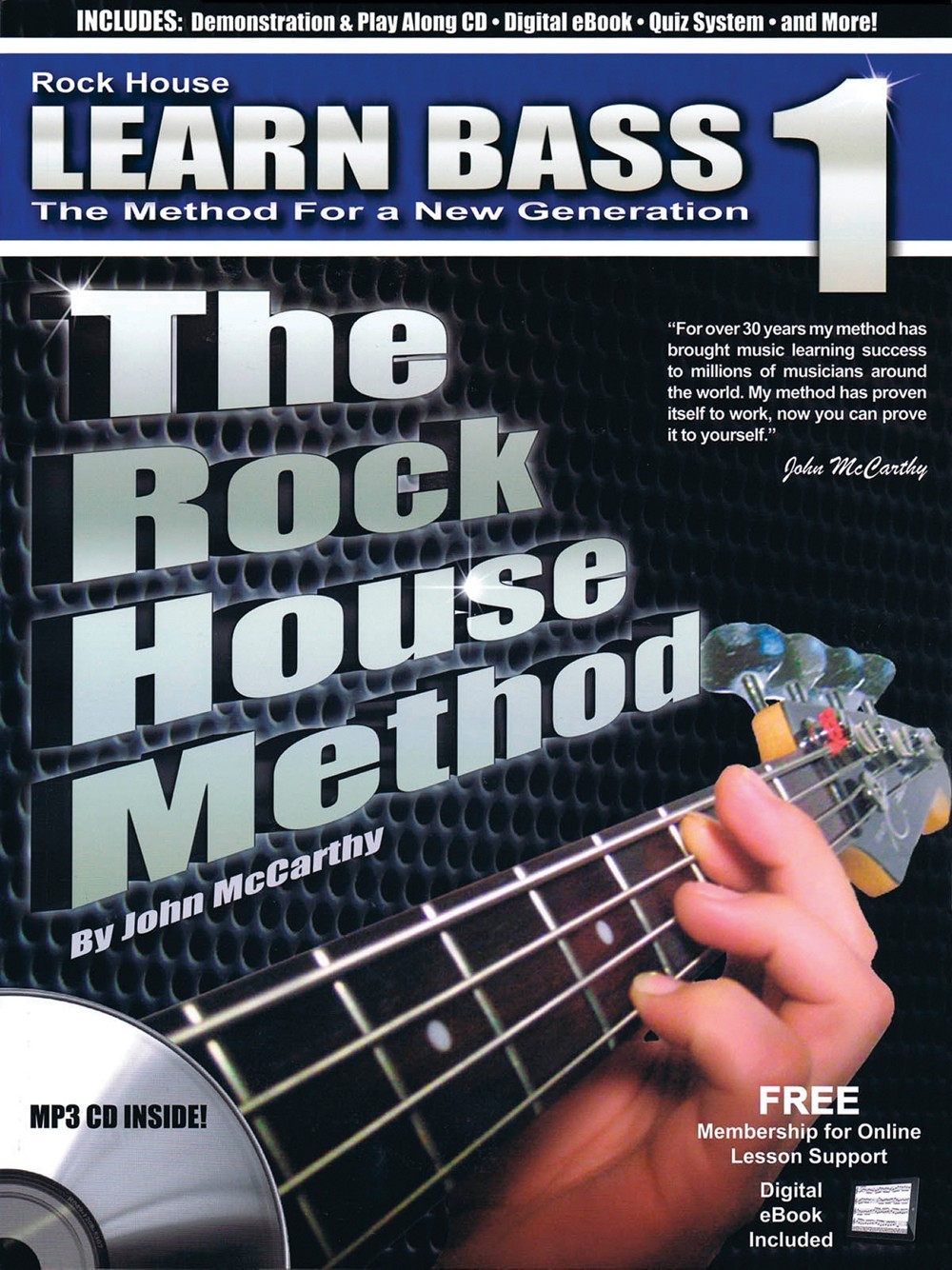 Rock House The Rock House Method - Learn Bass Guitar Book 1 Book/CD