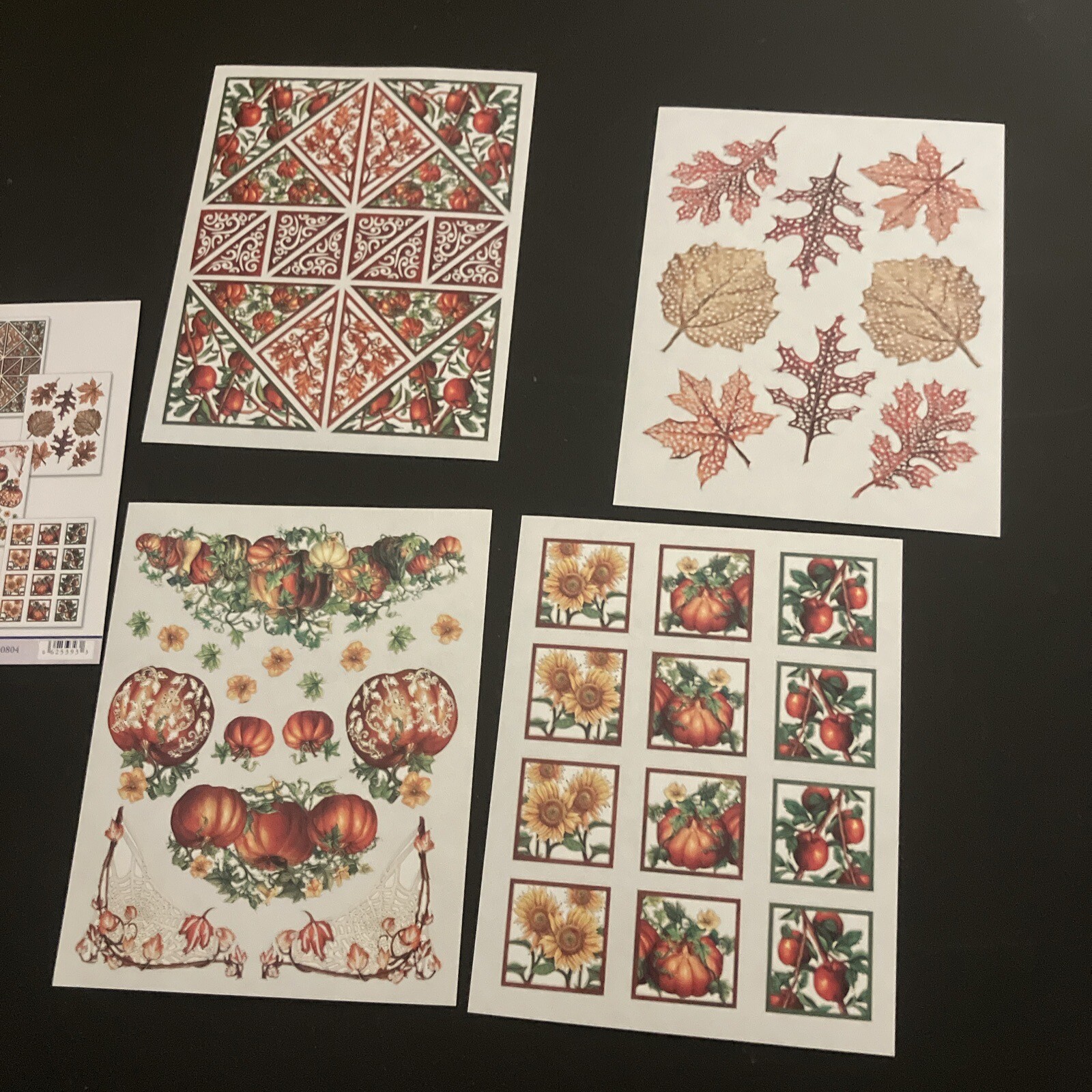 Creative Memories HARVEST ORCHARD Laser Stickers Pack FALL~ Pumpkins~LEAVES ~NEW