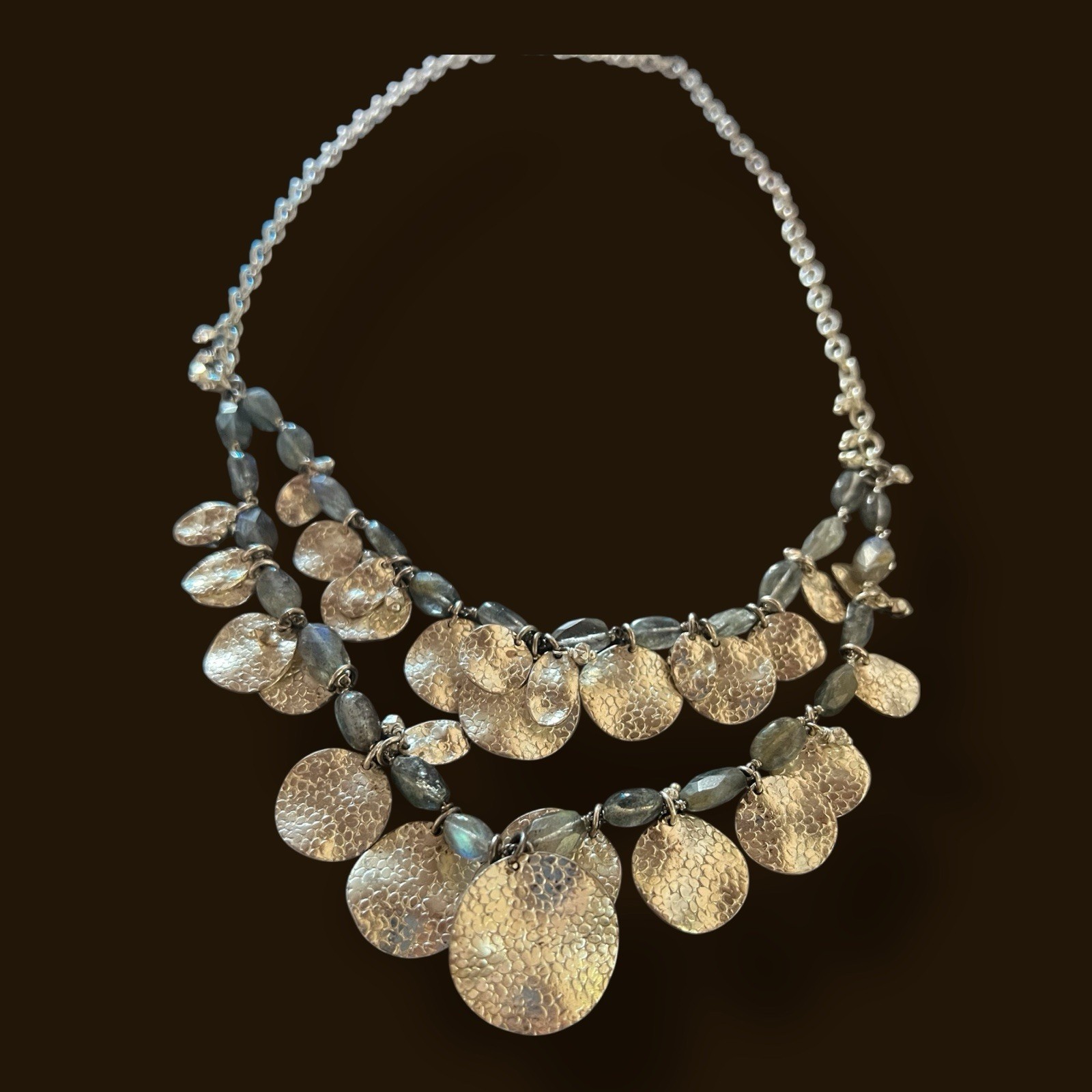 Vintage Stella & Dot Calypso Coin Necklace. Statement Necklace. CJ6