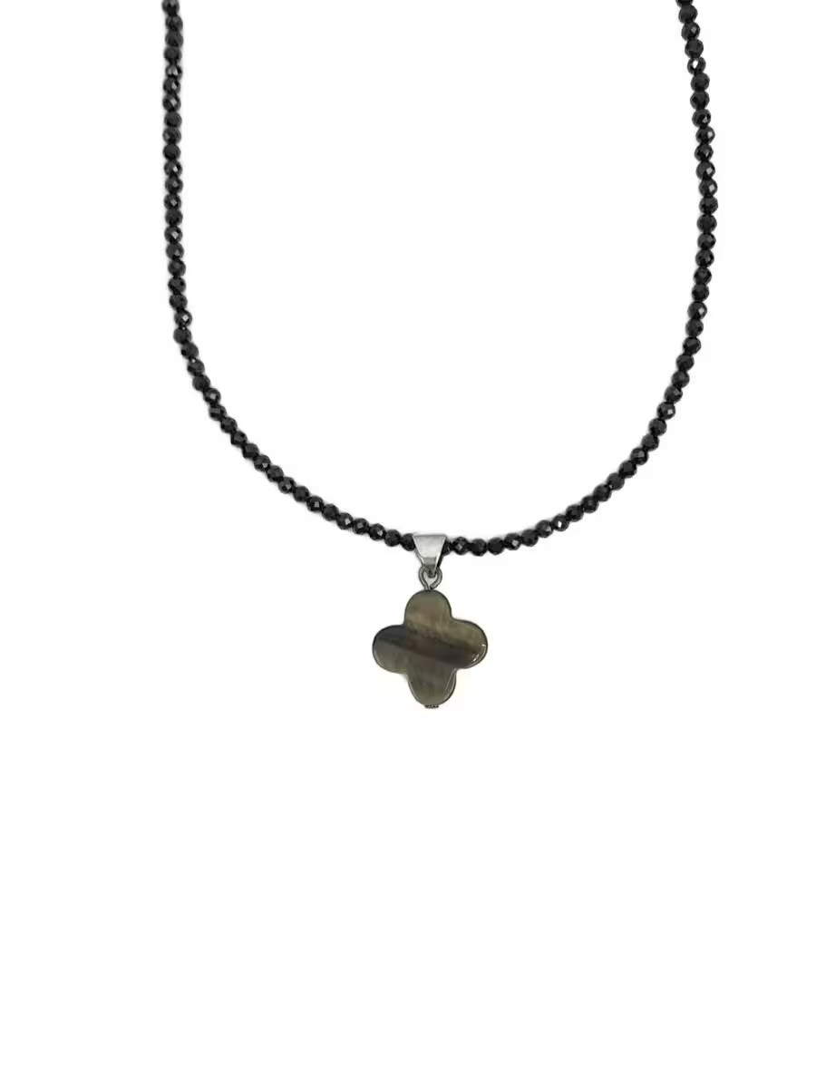 Estelle Necklace Blk With Top Ladies M1m84