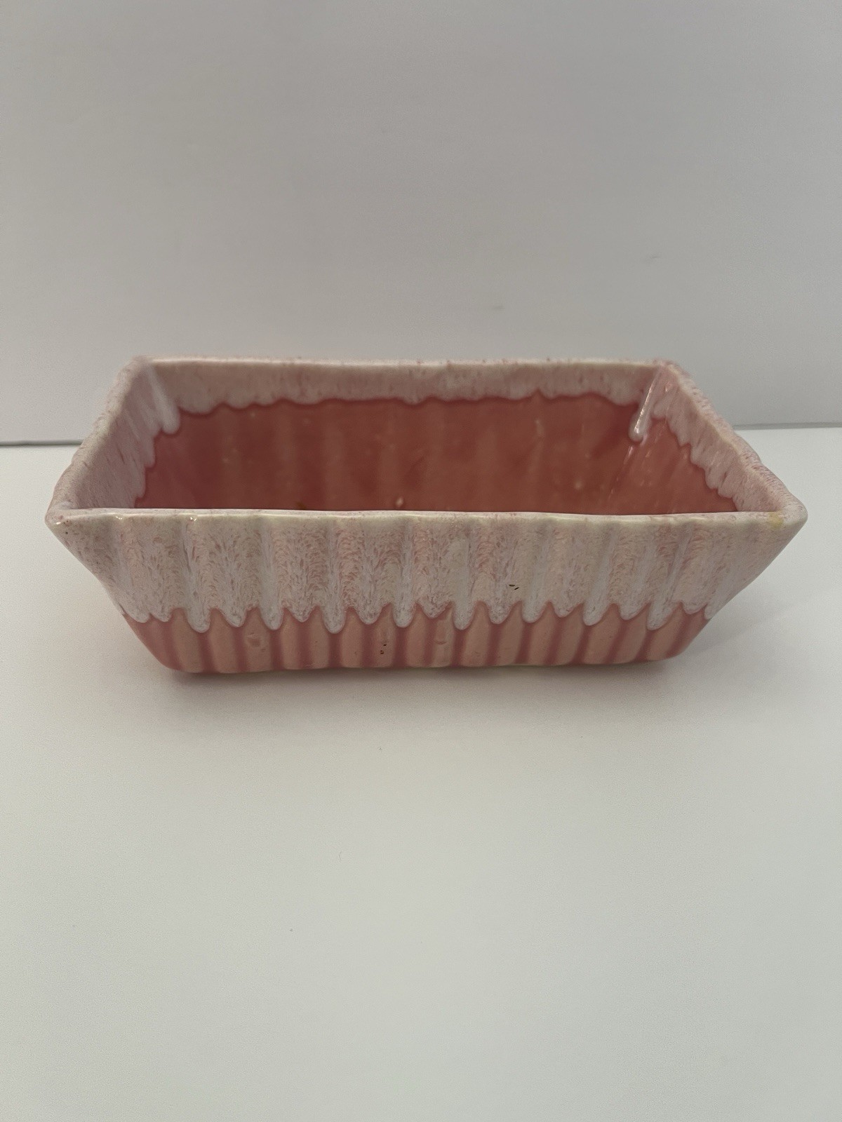 Vintage Mid Century 925 Cook Son Pottery Pink Planter 6 1/2 x inches