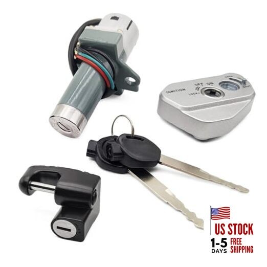  Ignition Key Switch with Keys Fit for Hawk 250 250cc TBR7, Motorcycle Starter 