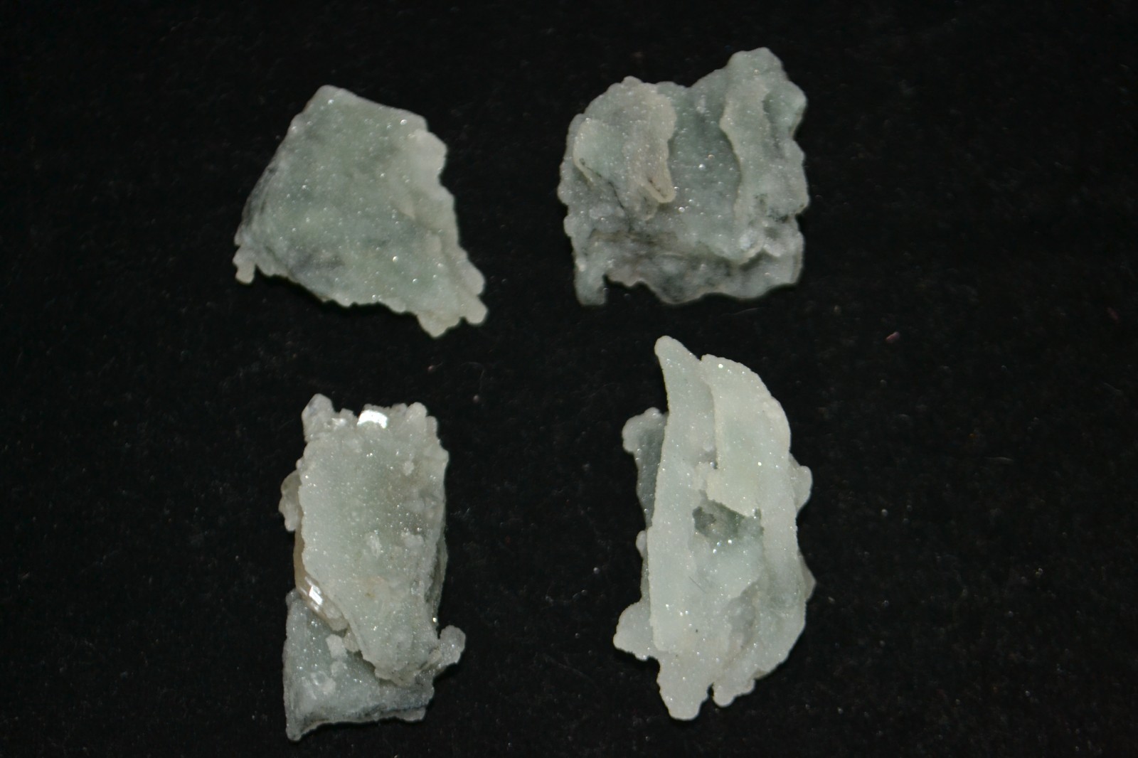 chalcedony Stallacite Lot 4 NOS  Mineral Specimen – India #2148