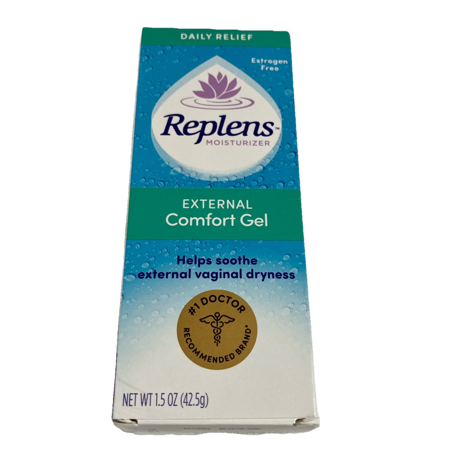 1-Pack Replens Moisturizer External Comfort Gel For Vaginal Dryness, 1.5 oz. ea.