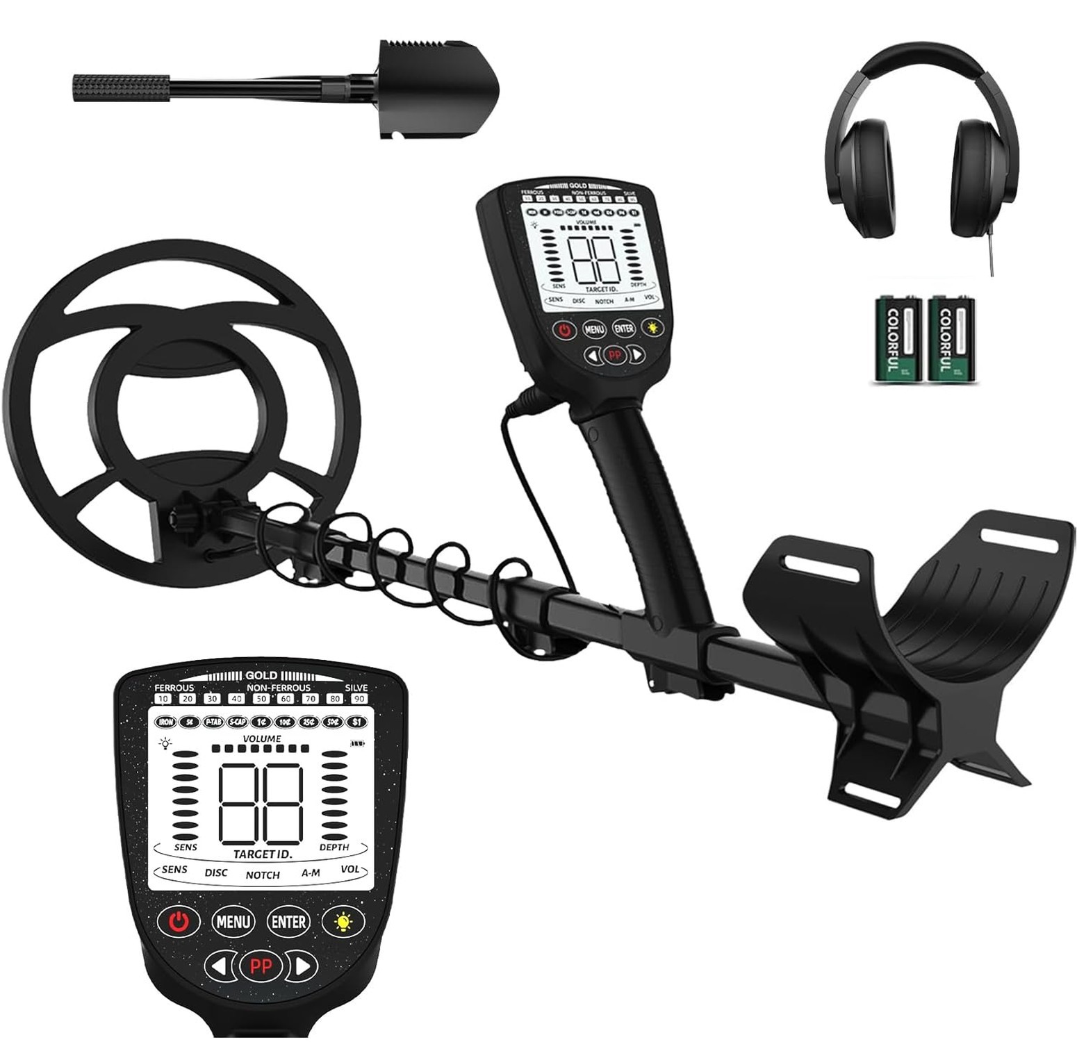 Metal Detector for Adults & Kids,Higher Accuracy Gold Detector with Bigger LC...