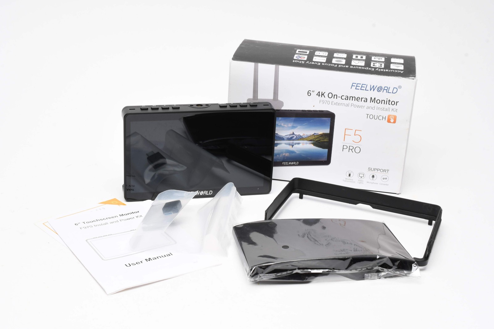 Feelworld 6" 4K F5 Pro Touch Screen Monitor, NIB